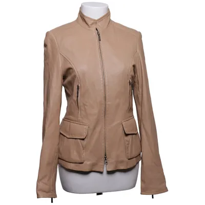 Veste en cuir (Beige) de Cabrini Acétate, Cuir