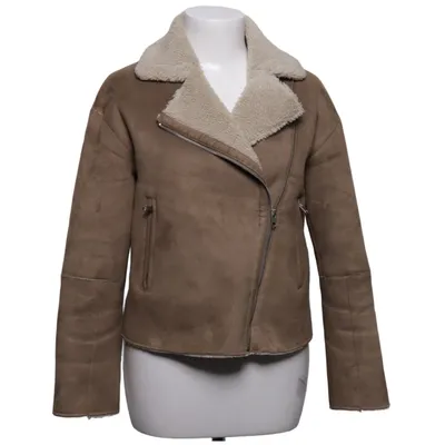 Shearling jacket (Brown) from Zara Basic Outerwear