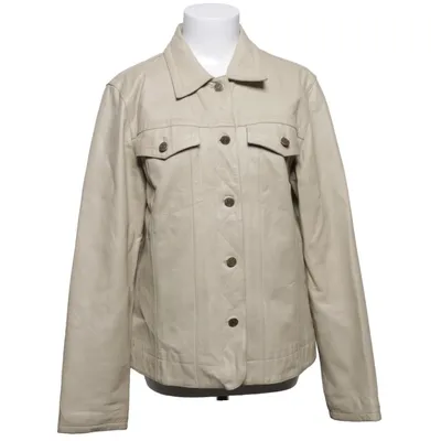 Läderjacka (Beige) från KappAhl Skinn, Polyester