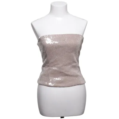 Tubetop (Beige, Sølv) fra Zara Polyester