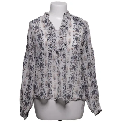 Blouse (White, Blue, Brown) from Haust Silk