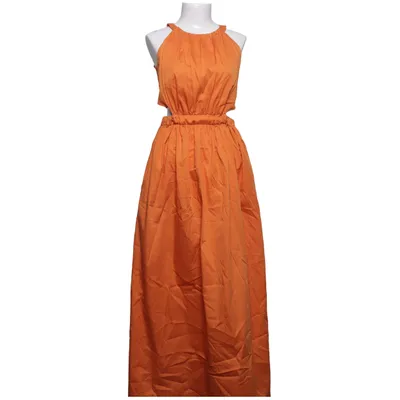 Robe longue (Orange) de Swing Coton, Élasthane, Polyamide