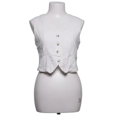 Suit vest (White) from MC Lorene Cotton, Linen, Polyester