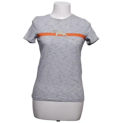 T-shirt (Gray, White, Orange) from Distrikt Nørrebro Cotton, Polyester