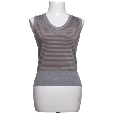 Pull sans manches (Gris, Beige) de Joyx Acrylique, Laine
