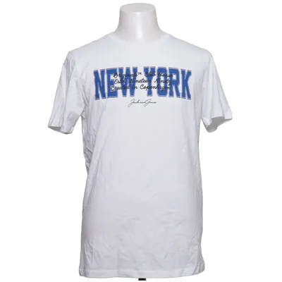T-shirt (Blanc, Bleu) de Jack & Jones Coton