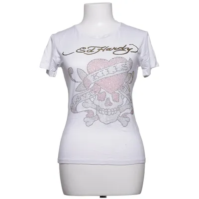 T-shirt (Vit, Flerfärgad) från Ed Hardy Bomull, Polyester