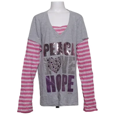 Lange mouwen shirt (Grijs, Roze, Meerkleurig) van Justice Katoen, Polyester
