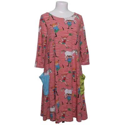 Dress (Red, White, Multicolored) from Pippi Långstrump Cotton, Elastane