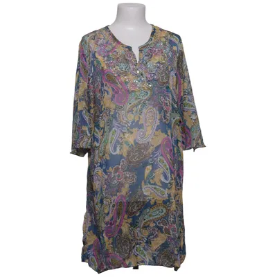 Tunique (Bleu, Multicolore) de Yi Xiang Polyester, Viscose