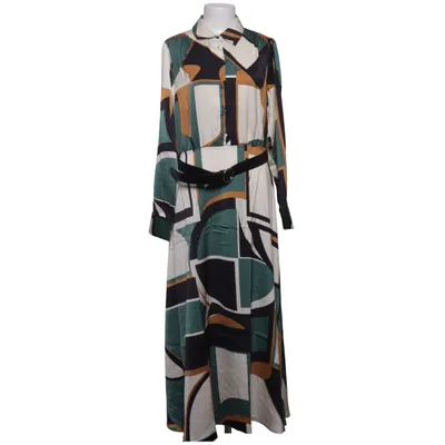 Blusenkleid (Grün, Beige, Schwarz) von Mango Polyester, Polyurethan