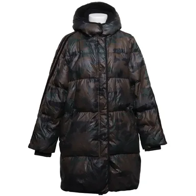 Down coat (blonde no 8 • blondeno8 • dunkappa • puffer coat • vinterkappa • lång dunjacka • varm kappa • huva • quiltad • camouflage • camo • svart • grön • damkappa • höst • vinter • street • trend • ytterplagg • jacka) from Blonde No.8 Down, Feather, Polyamide, Polyester
