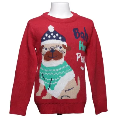 Julesweater (Rød, Flerfarvet) fra Merry Christmas Akryl