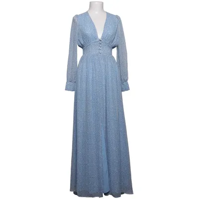 Långklänning (Blå, Vit) från Adoore Polyester