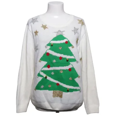 Christmas sweater (White, Green, Red, Gold) from Love Knitwear Acrylic