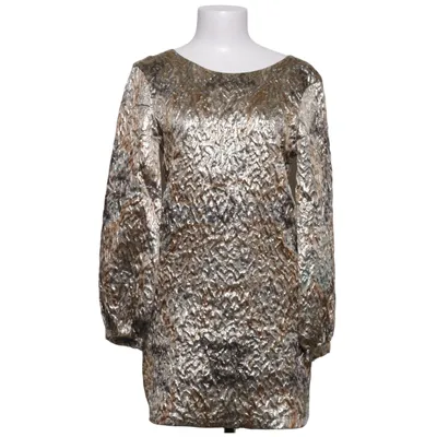 Robe (Or) de Zara Trafaluc Collection Fibre métallique, Polyamide, Polyester
