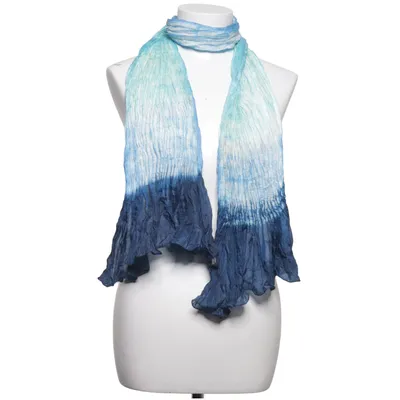 Sjal (Blå, Turkos) Silke