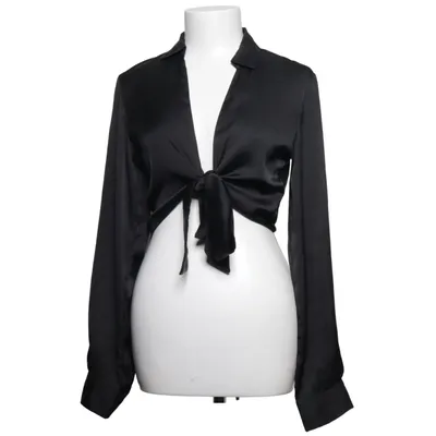 Wrap blouse (Black) from Linn Ahlborg x NA-KD Polyester