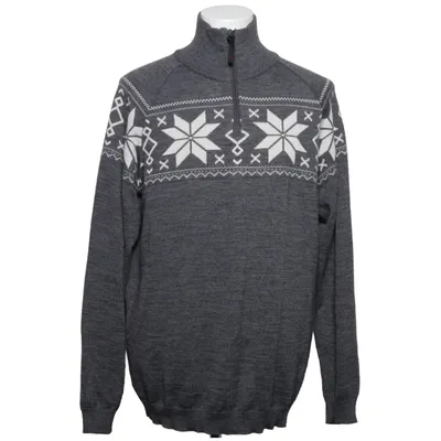 Julesweater (Grå, Hvid) fra High Mountain Akryl, Uld