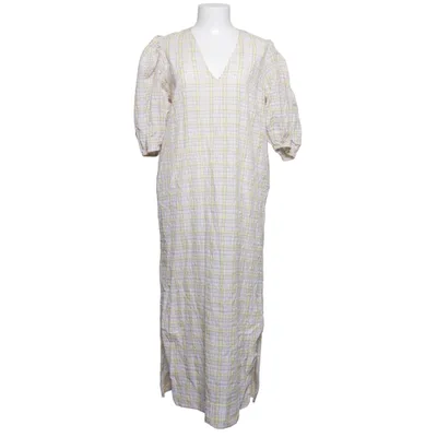 Långklänning (Gul, Blå, Vit) från Ganni Ekologisk bomull, Polyamid, Återvunnen polyester