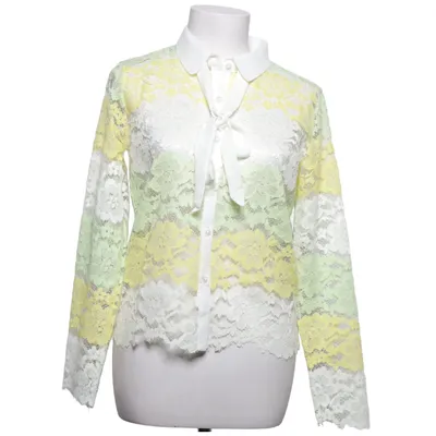 Blouse (White, Green, Yellow) from Lily White Polyester