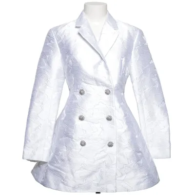 Blazer (Blanc) de ROTATE Birger Christensen Polyamide, Polyester, Viscose