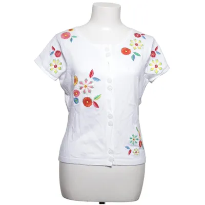 Cardigan (Wit, Meerkleurig) van Wivica Oest Zijde, Viscose