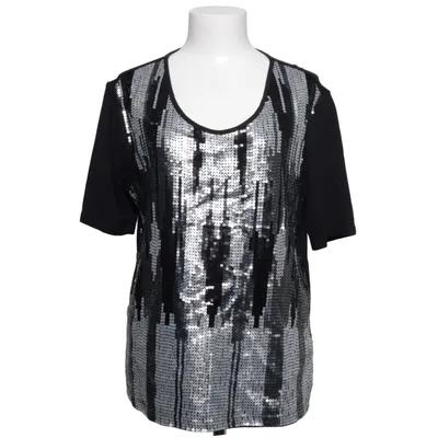 Top (Zwart, Zilver) van Laura Kent Katoen, Modal, Polyester