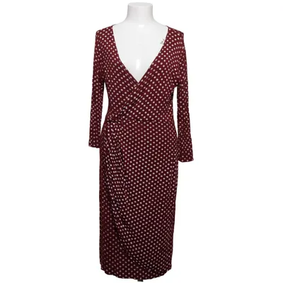 Wrap dress (Red, White) from Krisp Elastane, Viscose