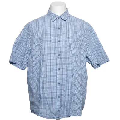 Short sleeve shirt (Blue, White) from Redmond Cotton