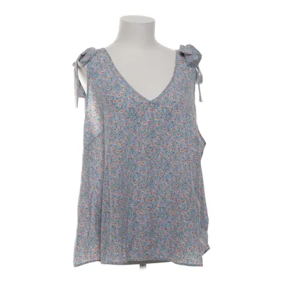 Tank Top (Blue, Multicolored) from Shein Curve Elastane, Polyester