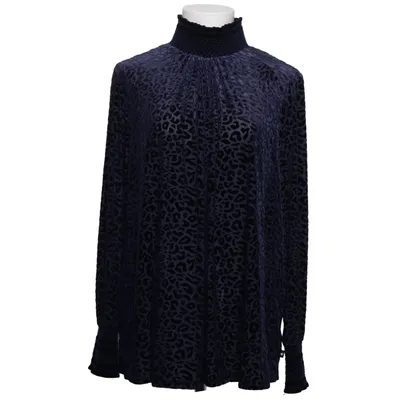 Blouse (Blue) from Adia Elastane, Polyamide, Polyester