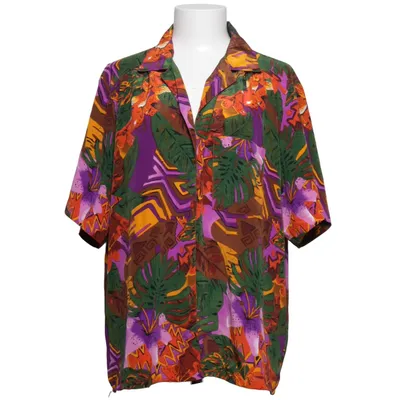 Short sleeve shirt (Purple, Green, Multicolored) from Alia Polyester