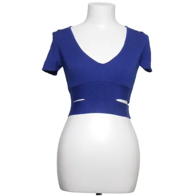 Crop top (Blue) from Zara Knit Polyamide, Viscose