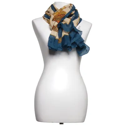 Shawl (Blue, Beige, Gold) from Pieces