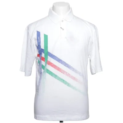 Polo shirt (White, Multicolored) from Perzoni Cotton, Polyester