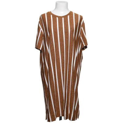 Kjole (Brun, Hvid) fra By Malene Birger Elastan, Metallfiber, Polyamid, Viscose