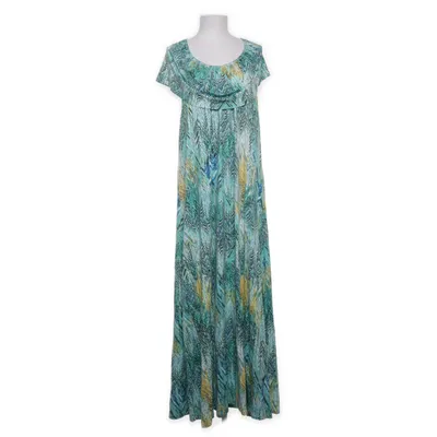 Maxi jurk (Blauw, Groen, Geel, Meerkleurig) van M&S Mode Elastaan, Viscose