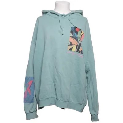 Hoodie (Green, Multicolored) from Pull & Bear Cotton, Polyester