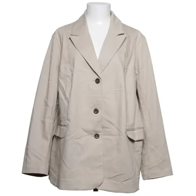 Blazer (Beige) de Daxon Coton, Élasthane, Polyester