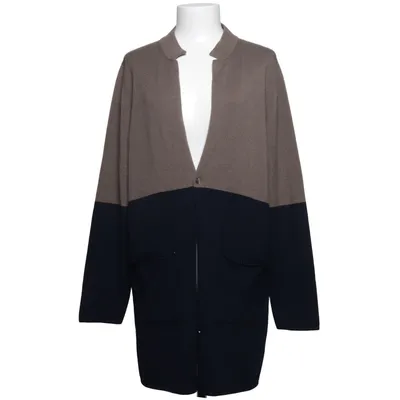 Cardigan (Bleu, Beige) de Le Tricot Perugia Cachemire, Soie, Laine