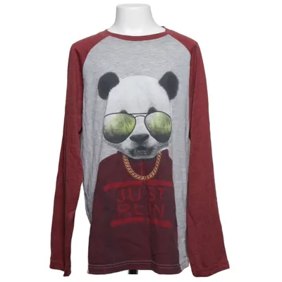 Long sleeve T-shirt (Gray, Red) from Hollywood Cotton, Polyester