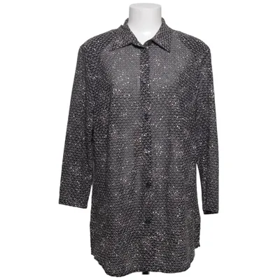 Blouse (Zwart, Wit) van Canda C&A Elastaan, Polyester, Viscose