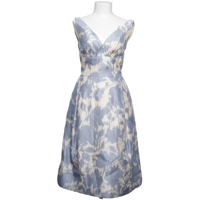 Dress (Blue, Beige) from Escada Cotton, Cupro, Polyamide, Silk