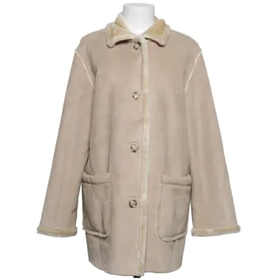 Veste en peau de mouton retournée (Beige) de Helline Acrylique, Polyester