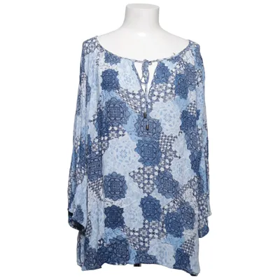 Blouse (Bleu, Blanc) de Plus Viscose