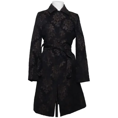 Coat (Black, Multicolored) from Massimo Dutti Woman