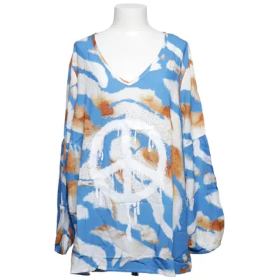 Bluse (Blau, Weiß, Braun) von Angel of Style Viskose
