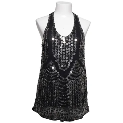 Tank Top (Black, Silver) from Twin Set Simona Barbieri Polyamide, Viscose