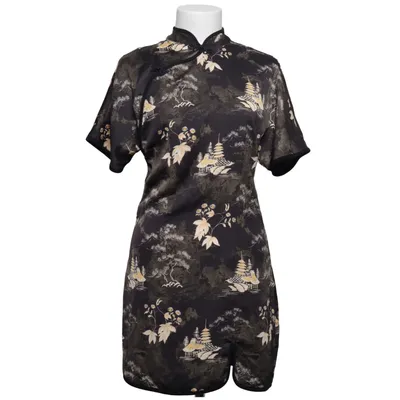 Cheongsam (Zwart, Groen, Geel) van Zara
